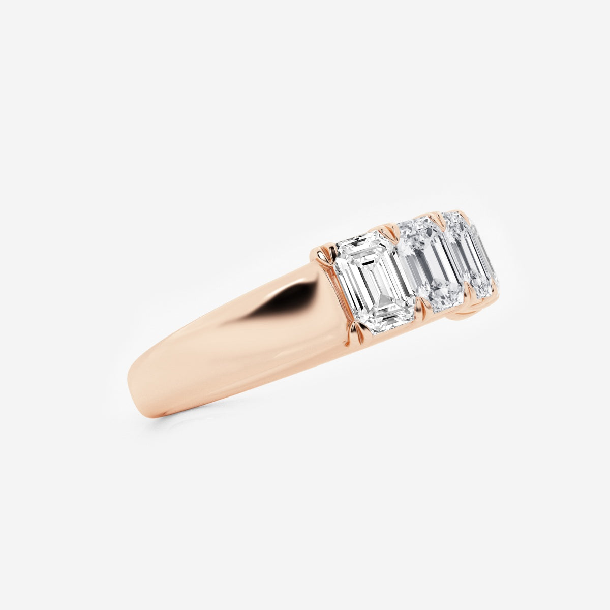 Rosalie - Graceful Five Stone Wedding Ring