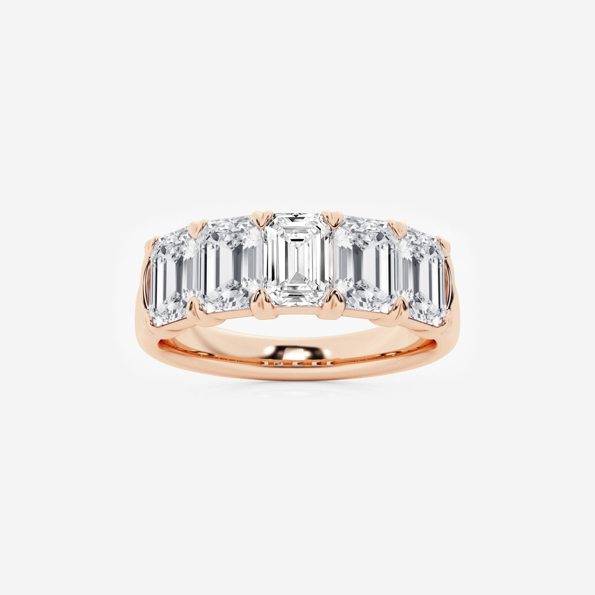 Rosalie - Graceful Five Stone Wedding Ring