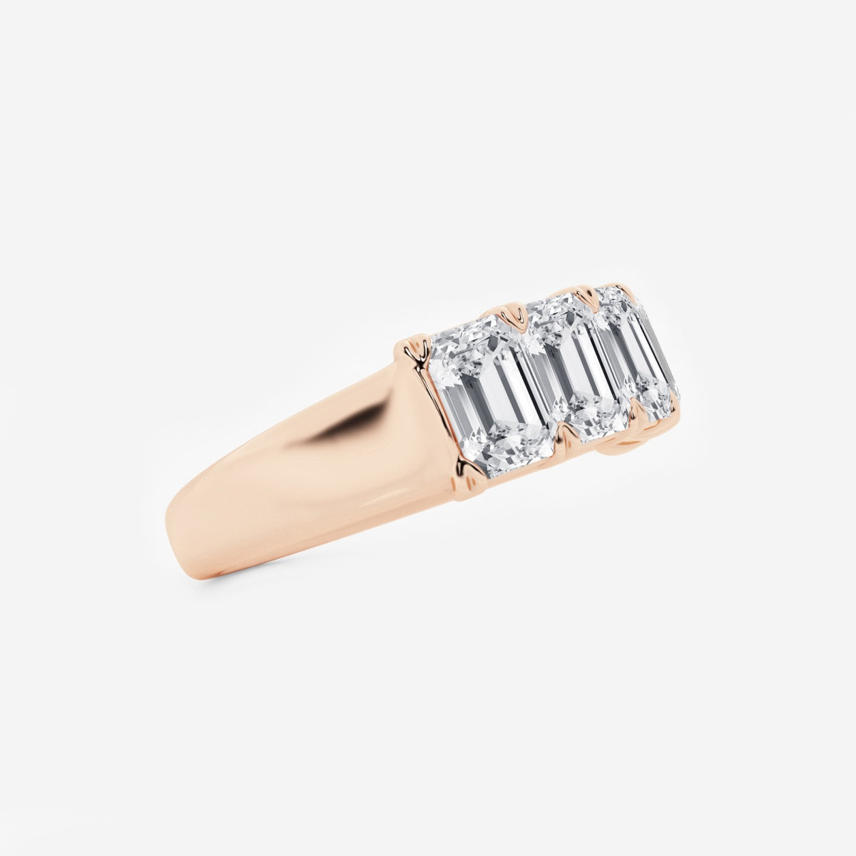 Rosalie - Graceful Five Stone Wedding Ring