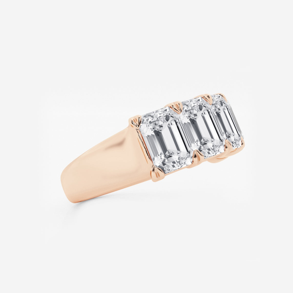 Rosalie - Graceful Five Stone Wedding Ring