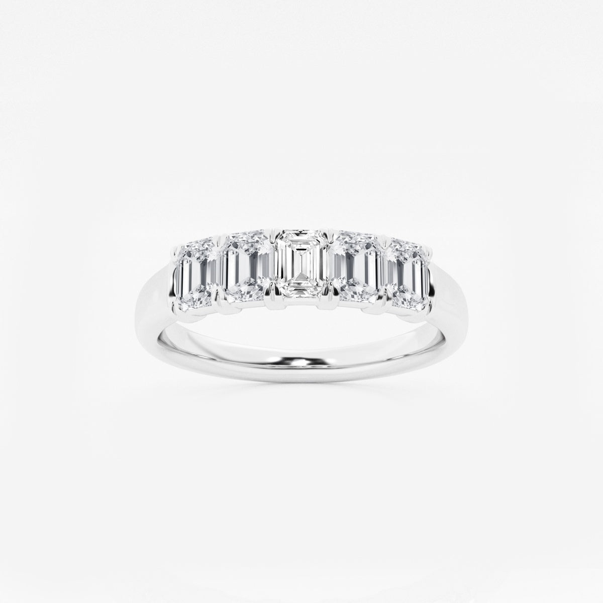 Rosalie - Graceful Five Stone Wedding Ring