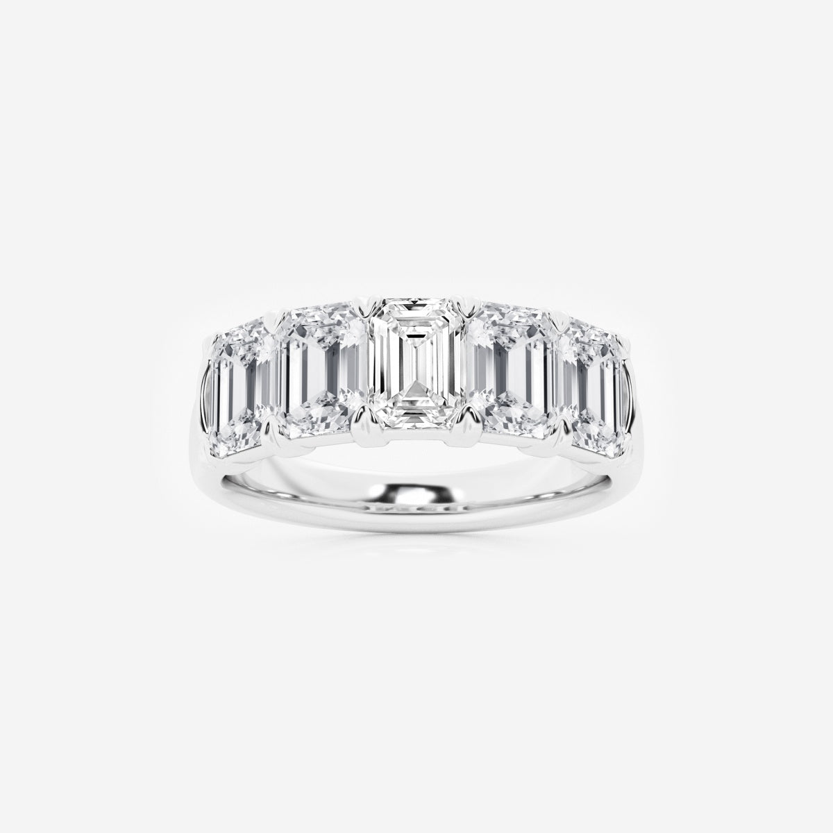 Rosalie - Graceful Five Stone Wedding Ring