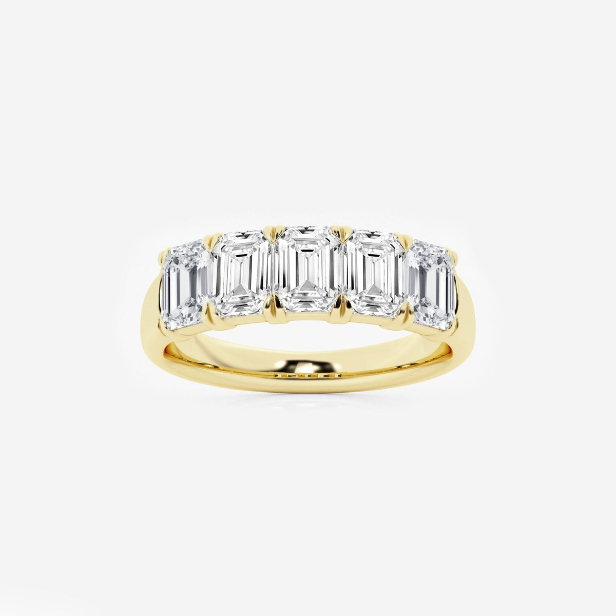 Rosalie - Graceful Five Stone Wedding Ring