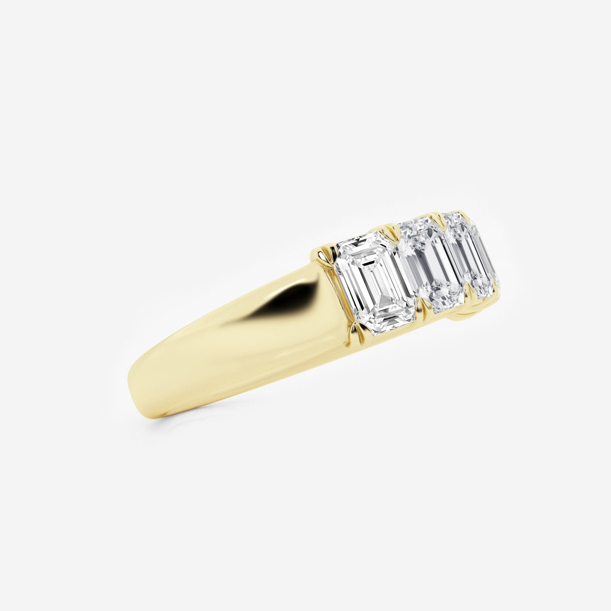 Rosalie - Graceful Five Stone Wedding Ring