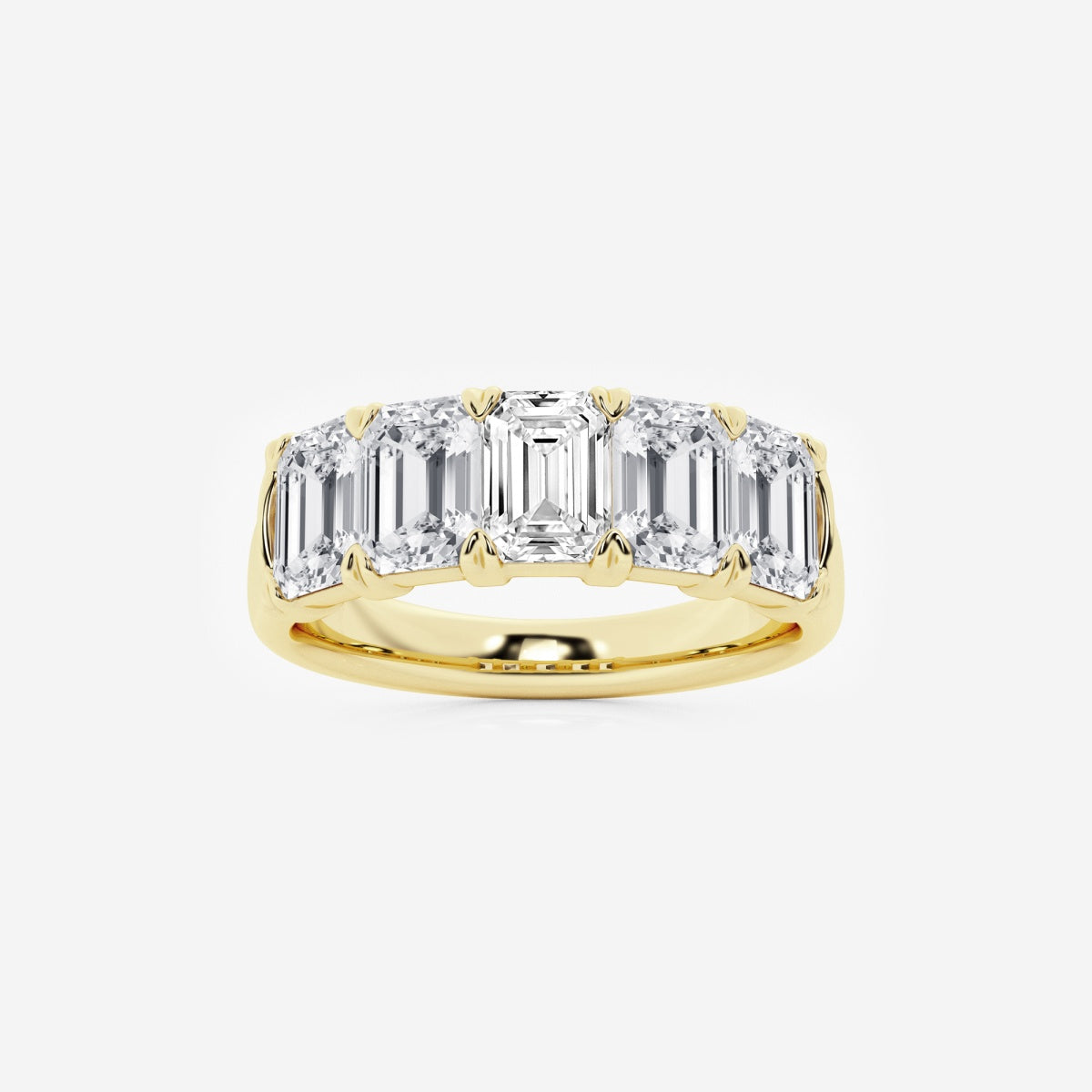 Rosalie - Graceful Five Stone Wedding Ring