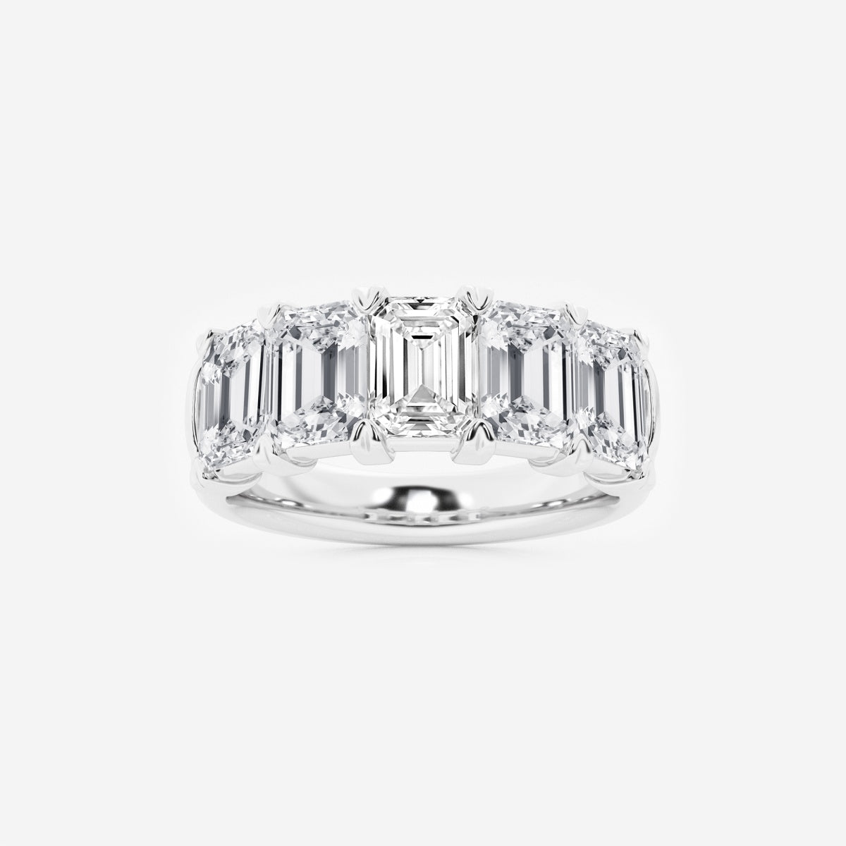 Rosalie - Graceful Five Stone Wedding Ring