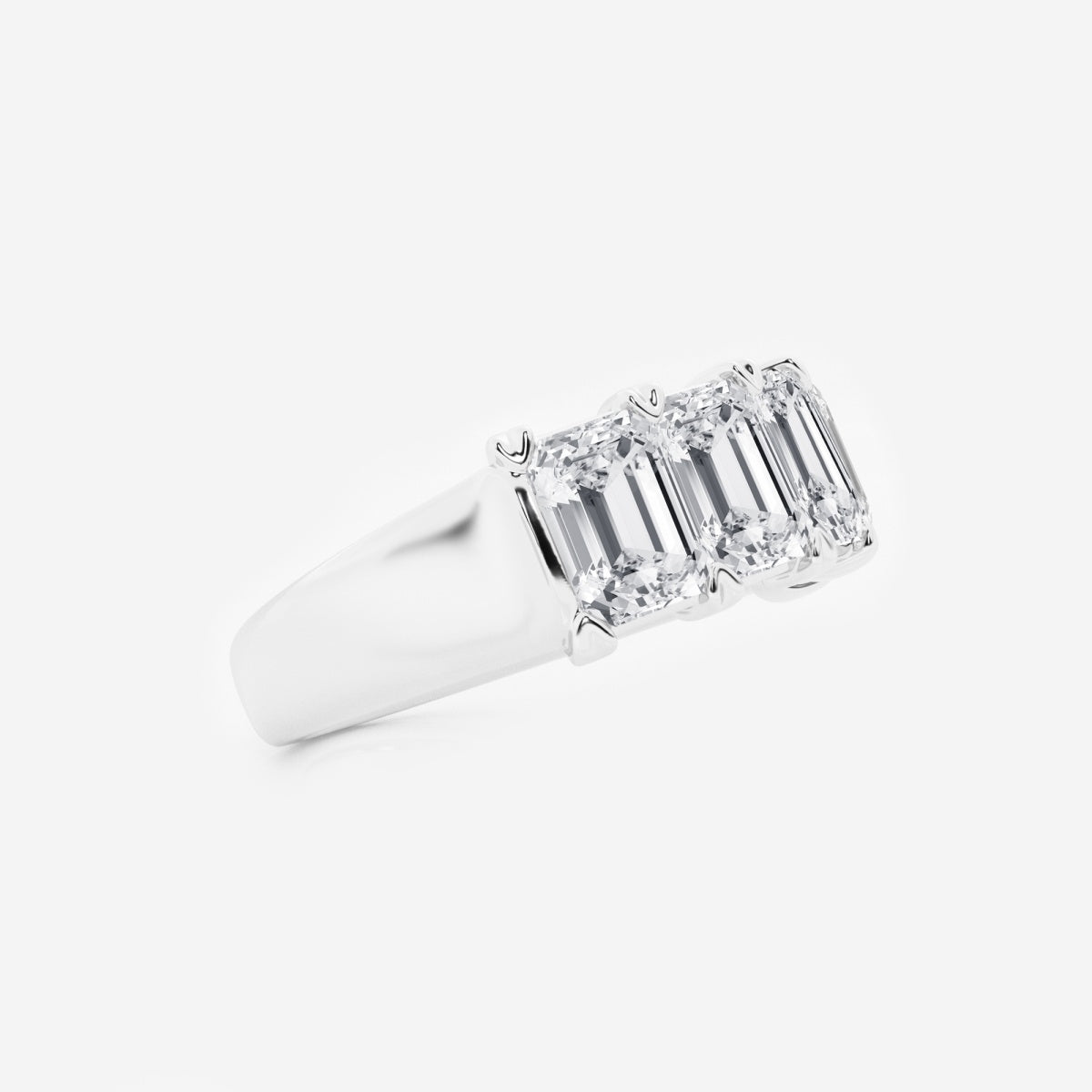 Rosalie - Graceful Five Stone Wedding Ring