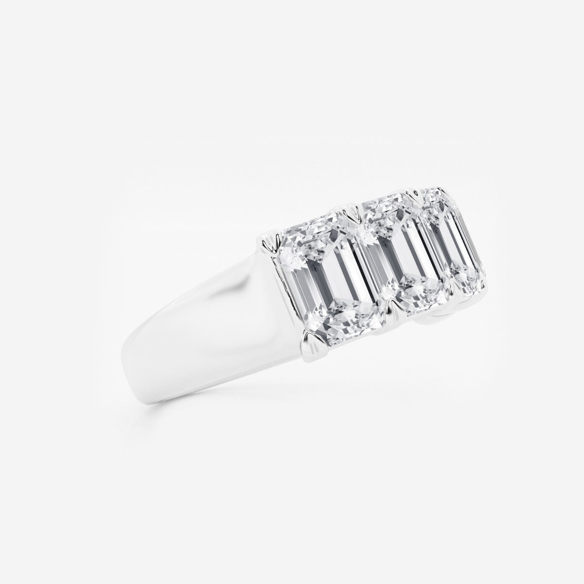 Rosalie - Graceful Five Stone Wedding Ring