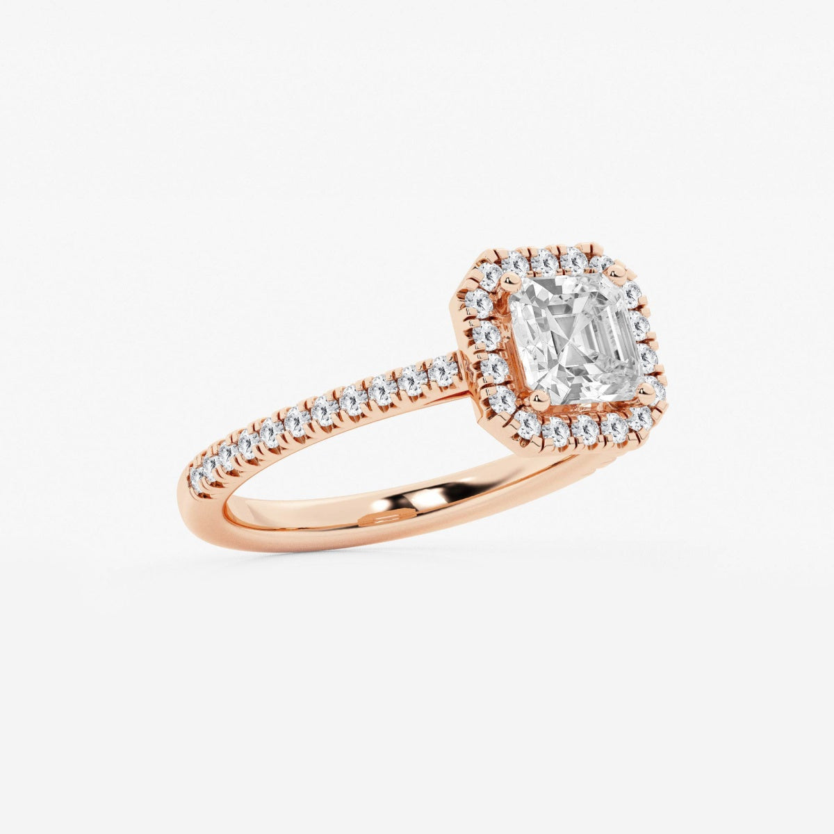 Savannah - French Pave Halo Engagement Ring