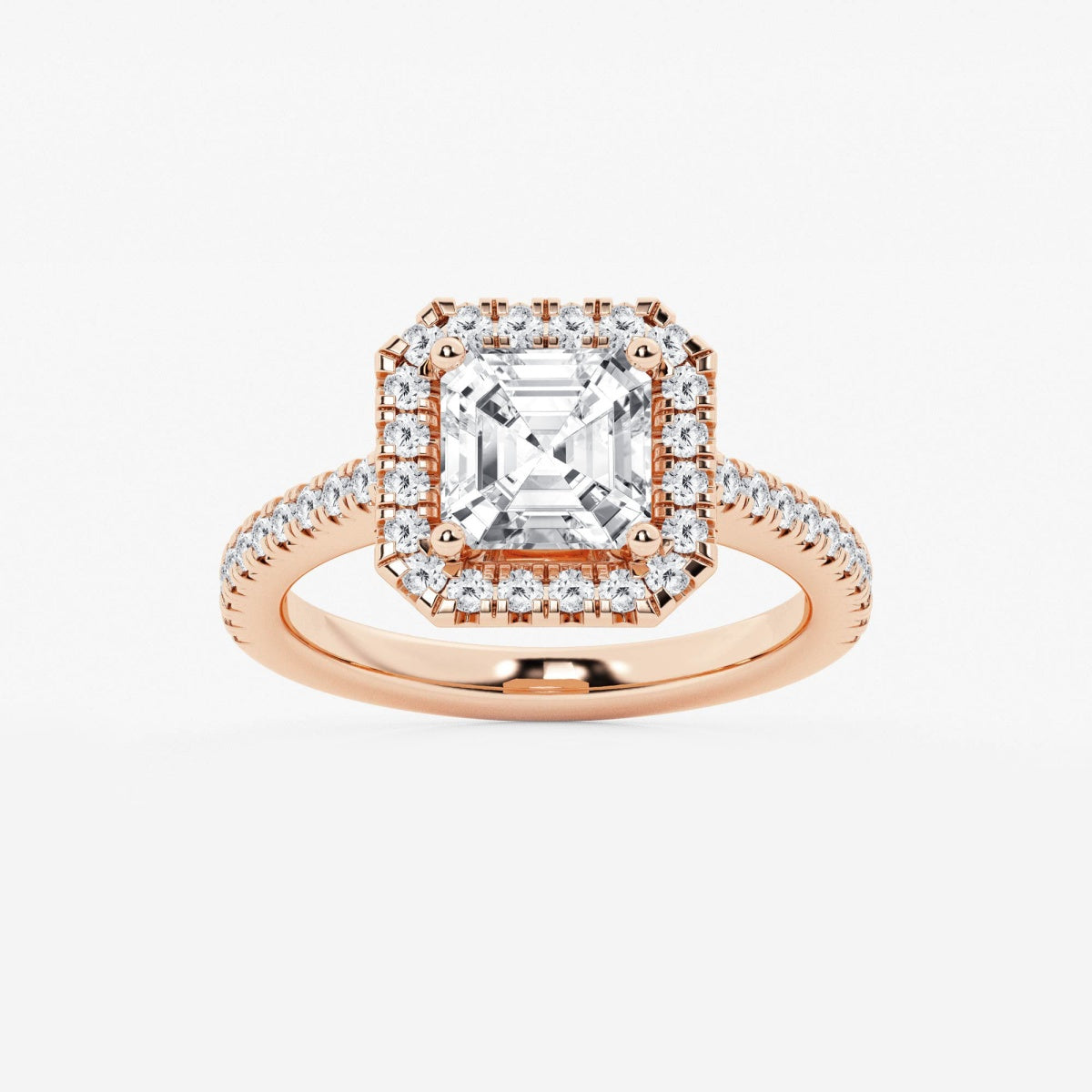Savannah - French Pave Halo Engagement Ring