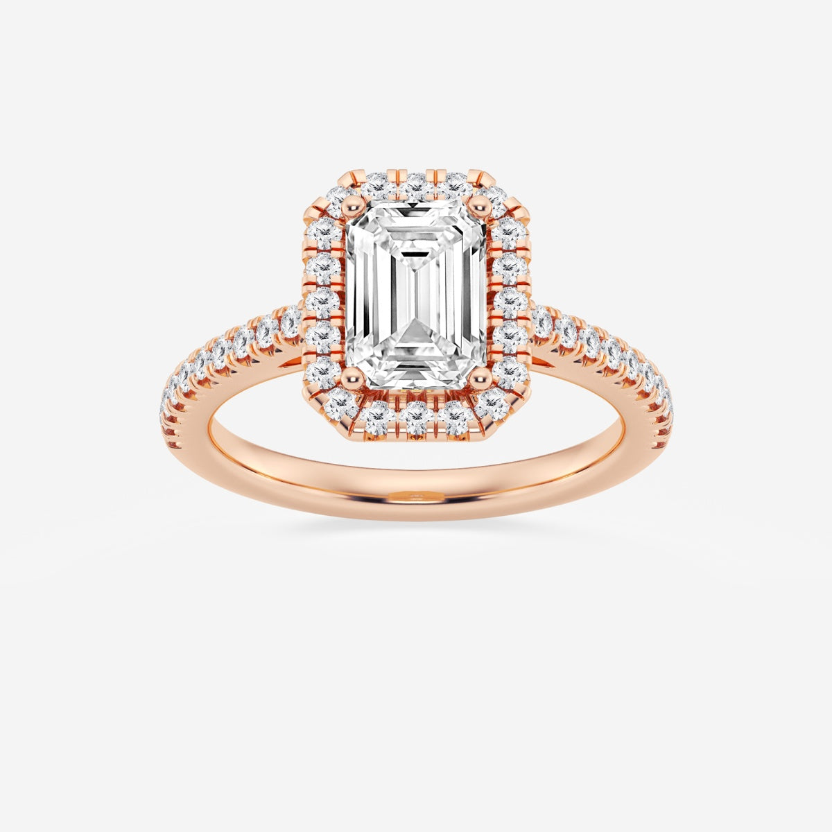 Savannah - French Pave Halo Engagement Ring