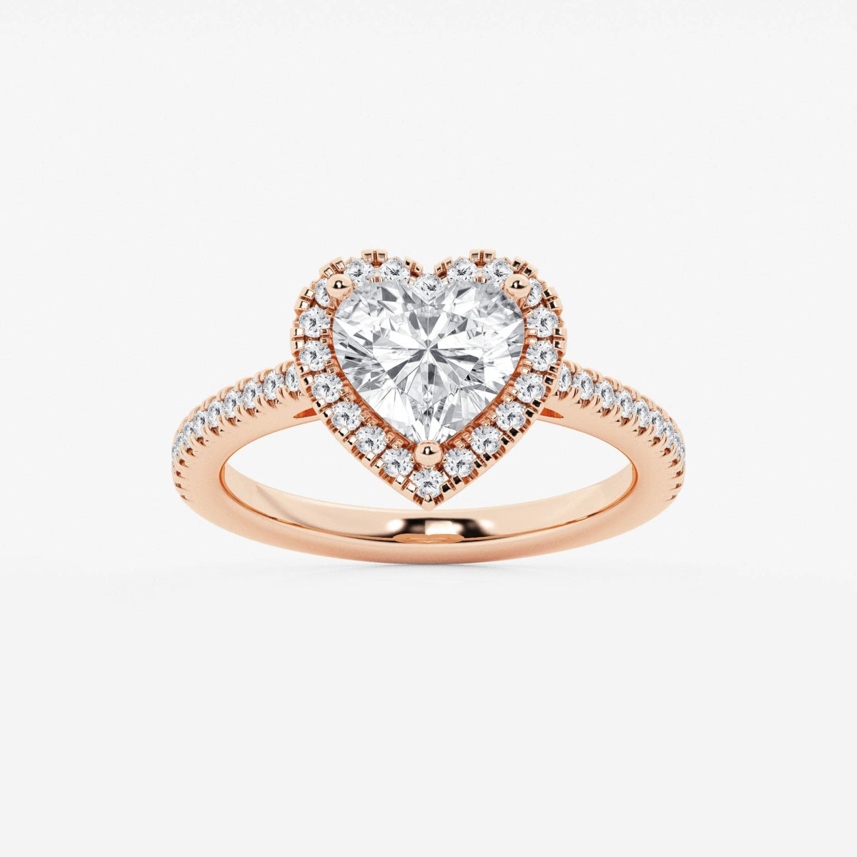 Savannah - French Pave Halo Engagement Ring