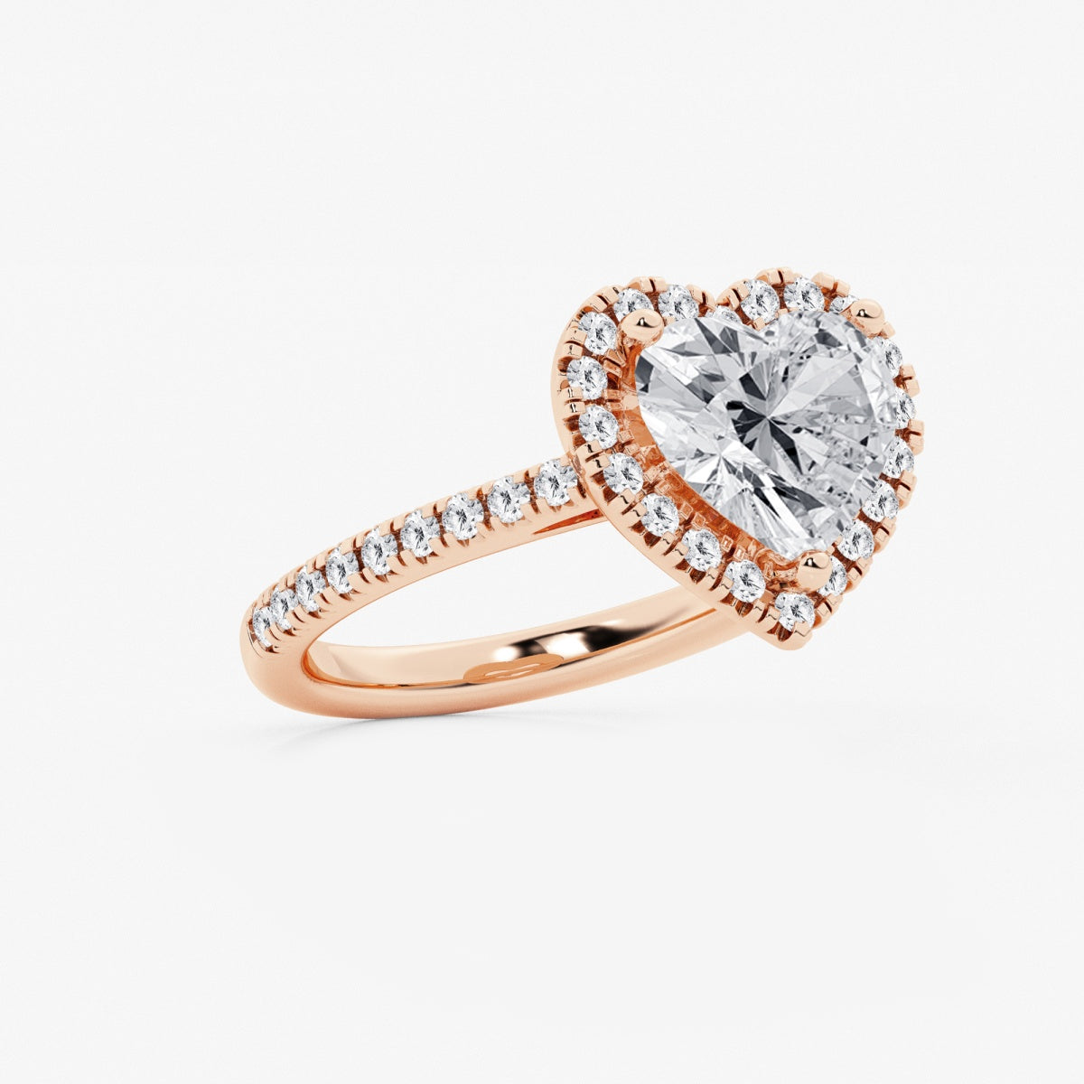 Savannah - French Pave Halo Engagement Ring