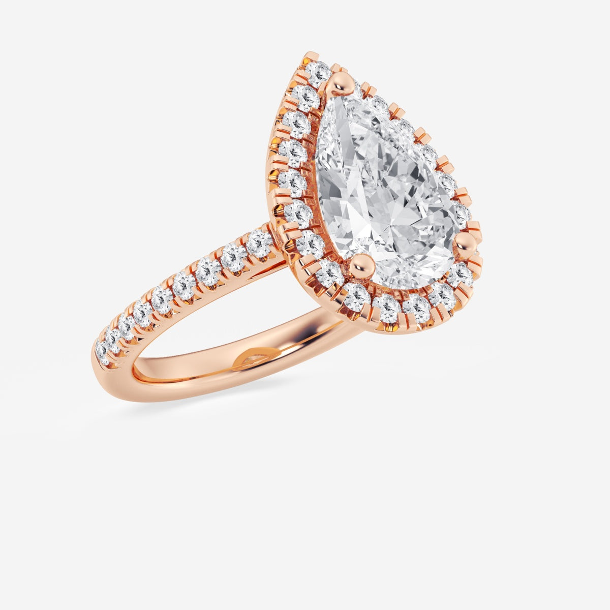 Savannah - French Pave Halo Engagement Ring