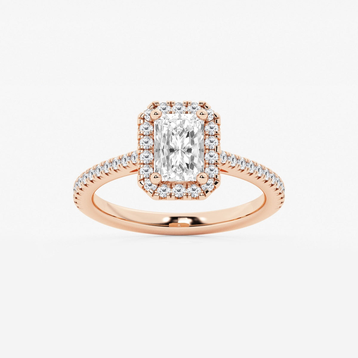 Savannah - French Pave Halo Engagement Ring