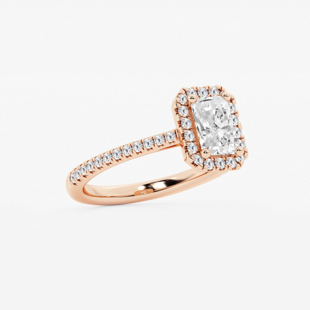 Savannah - French Pave Halo Engagement Ring