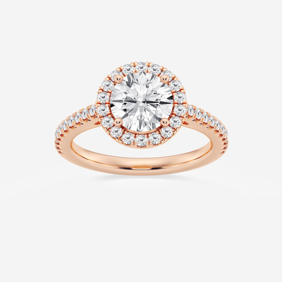 Savannah - French Pave Halo Engagement Ring