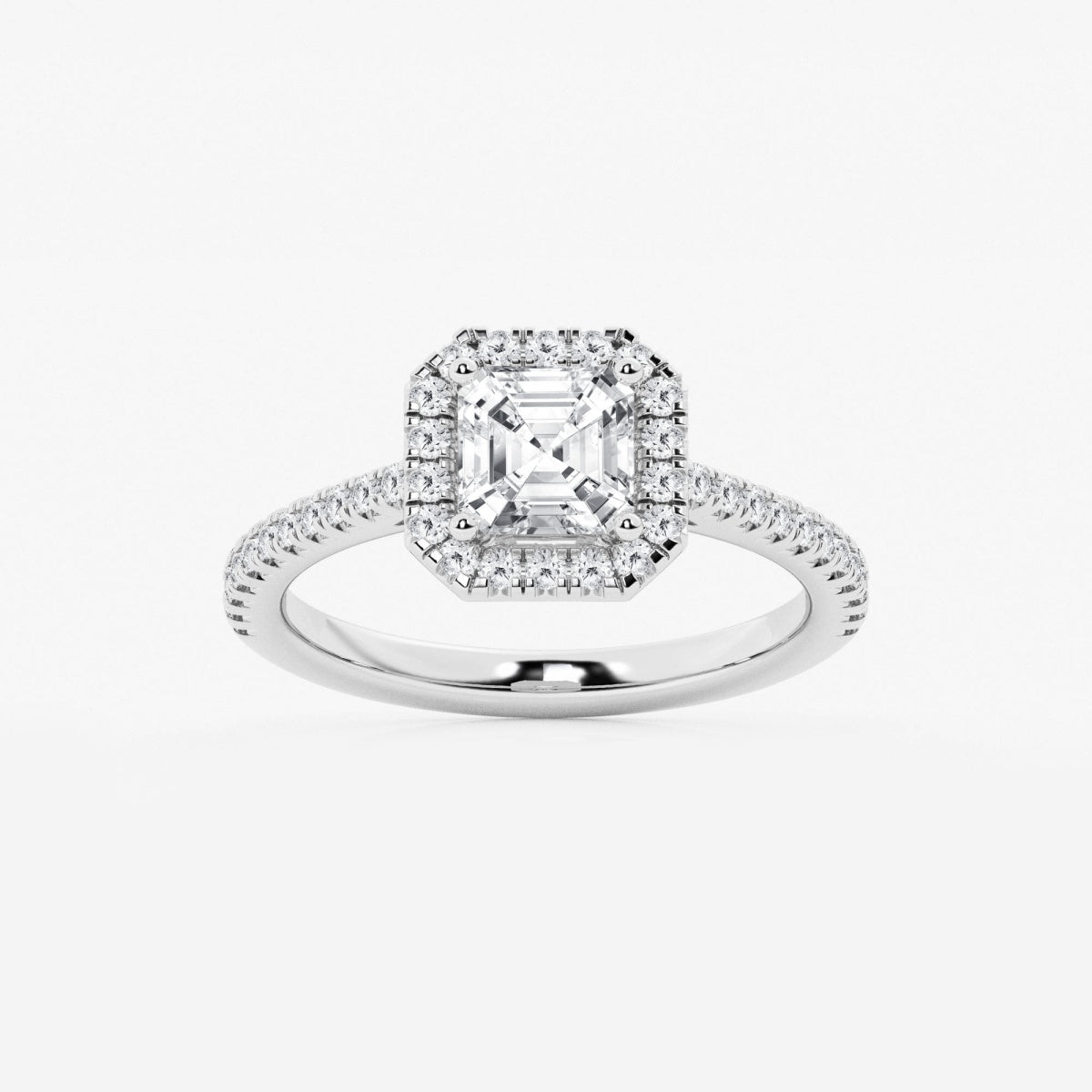 Savannah - French Pave Halo Engagement Ring