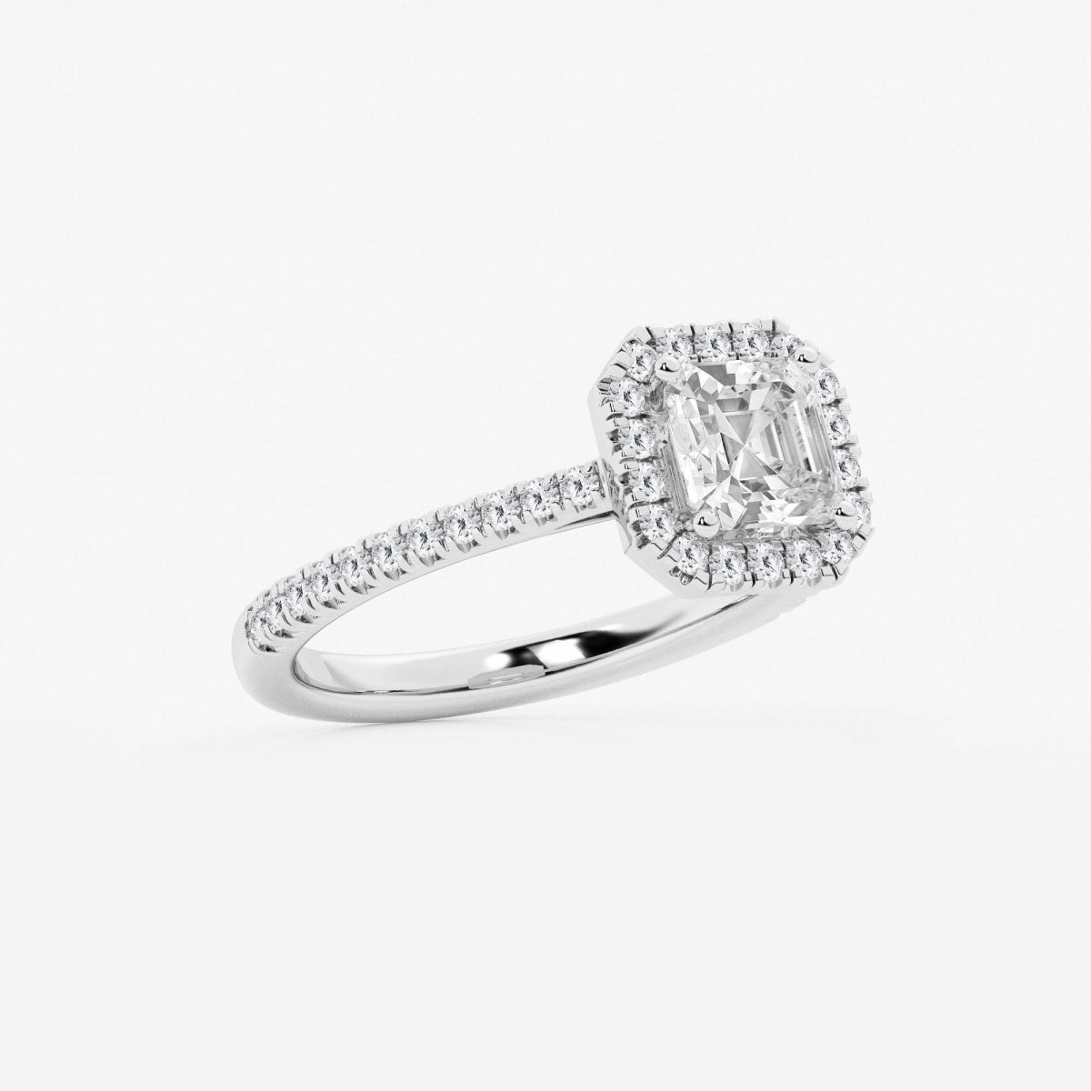 Savannah - French Pave Halo Engagement Ring