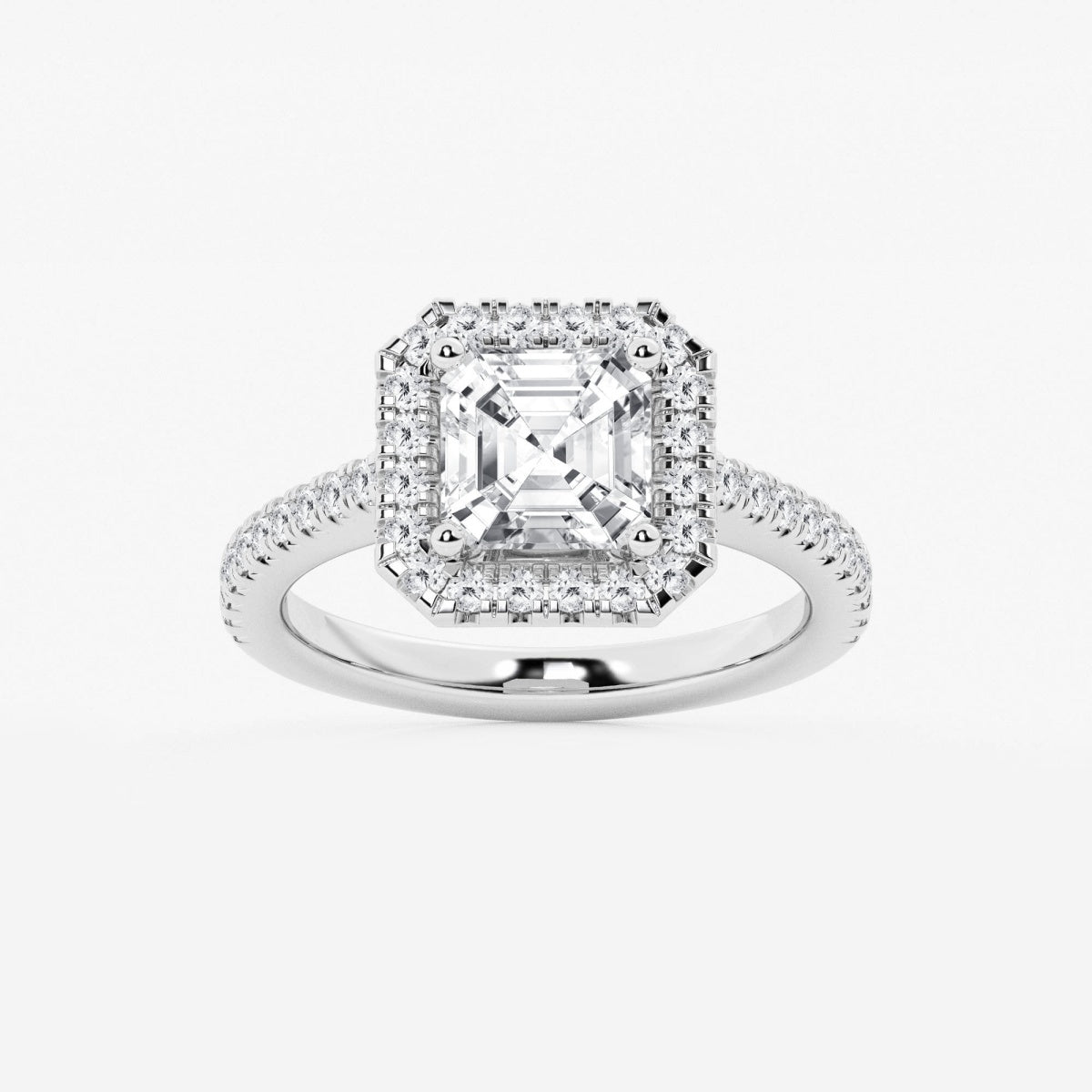 Savannah - French Pave Halo Engagement Ring