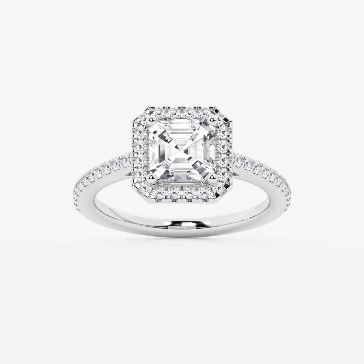 Savannah - French Pave Halo Engagement Ring