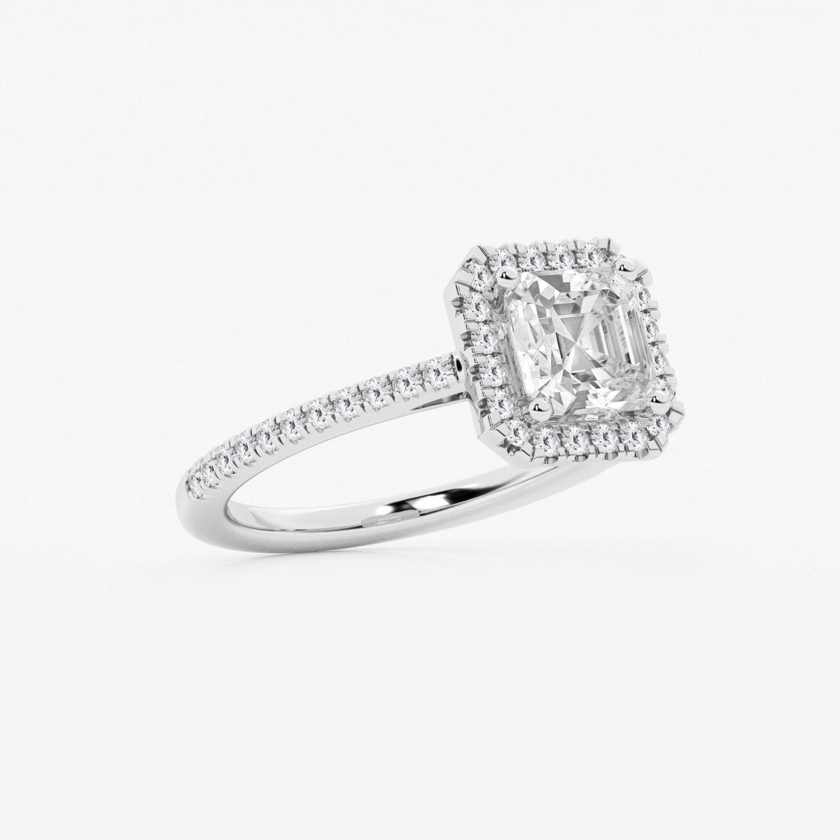 Savannah - French Pave Halo Engagement Ring