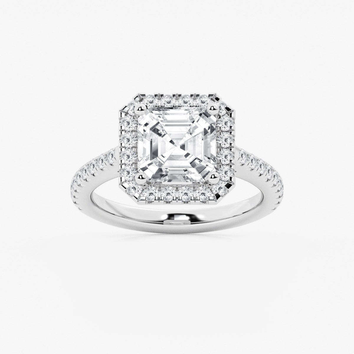 Savannah - French Pave Halo Engagement Ring