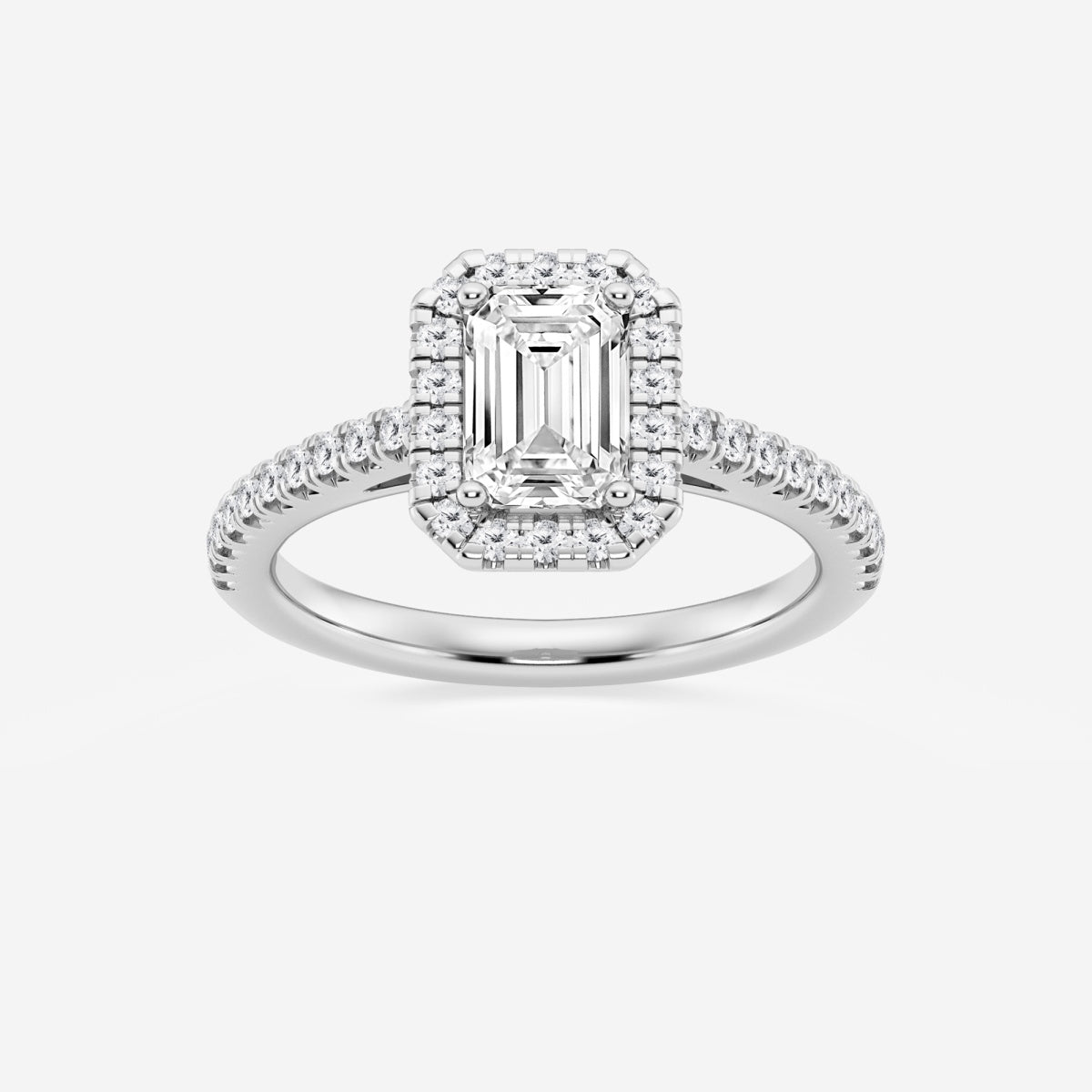 Savannah - French Pave Halo Engagement Ring