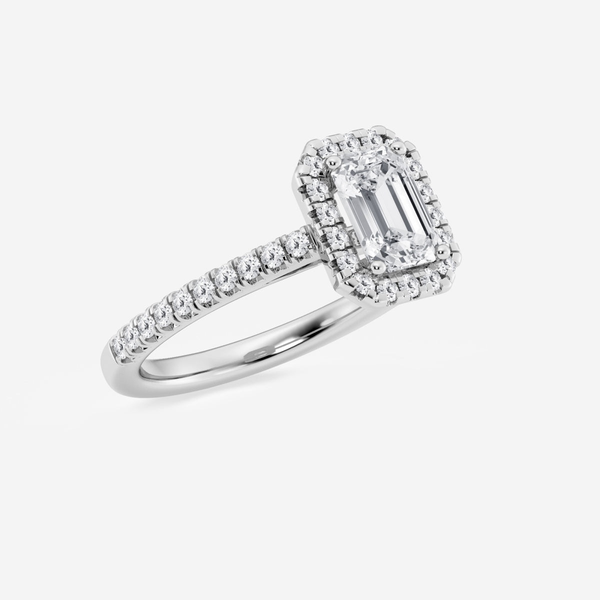 Savannah - French Pave Halo Engagement Ring