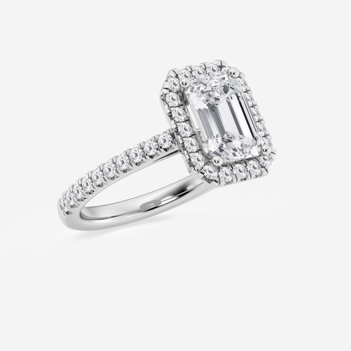 Savannah - French Pave Halo Engagement Ring