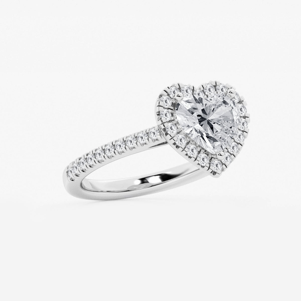 Savannah - French Pave Halo Engagement Ring