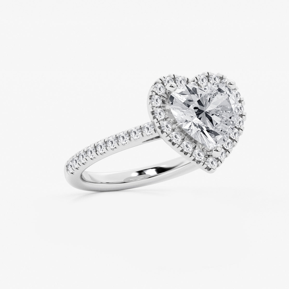 Savannah - French Pave Halo Engagement Ring