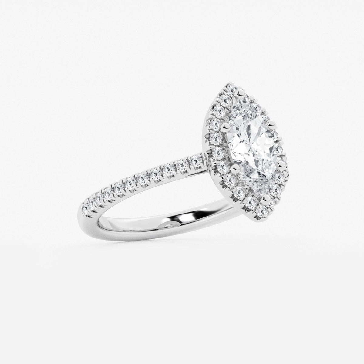 Savannah - French Pave Halo Engagement Ring