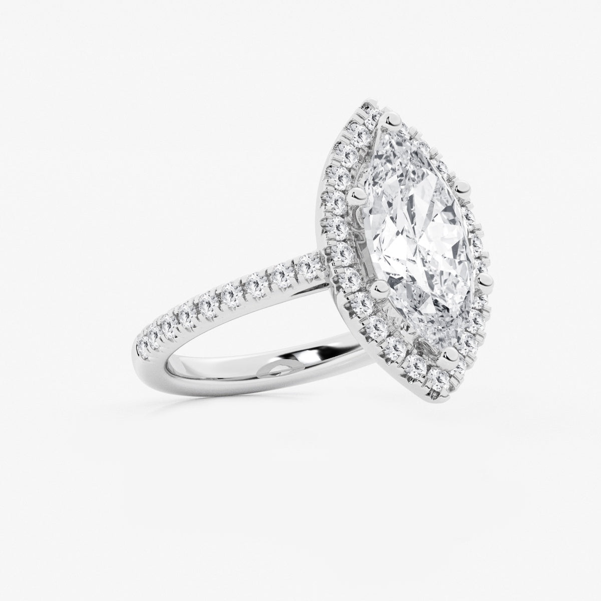 Savannah - French Pave Halo Engagement Ring