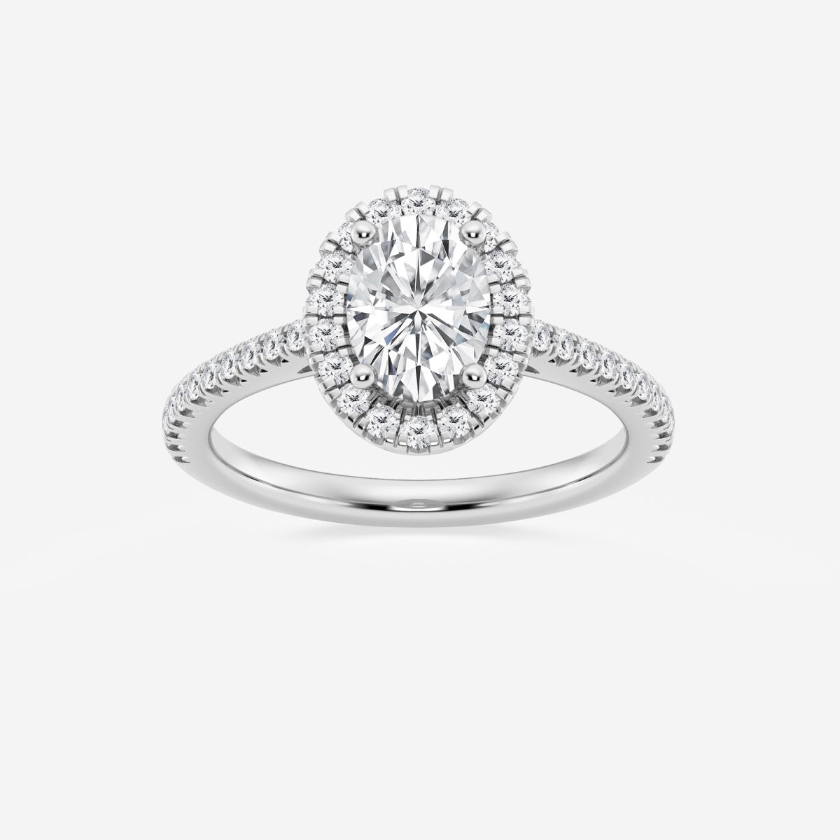 Savannah - French Pave Halo Engagement Ring