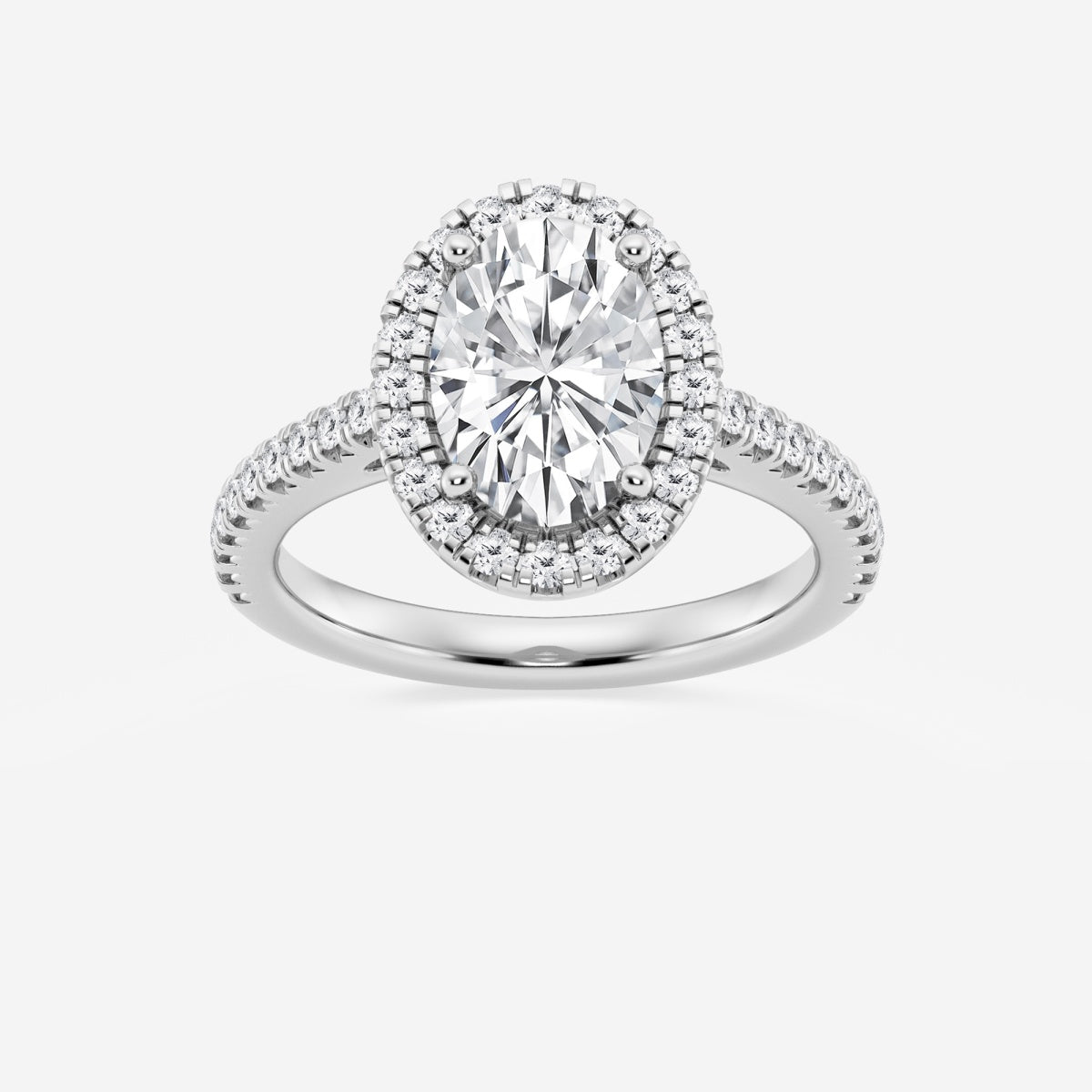 Savannah - French Pave Halo Engagement Ring