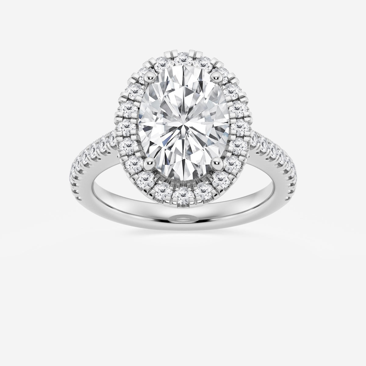 Savannah - French Pave Halo Engagement Ring