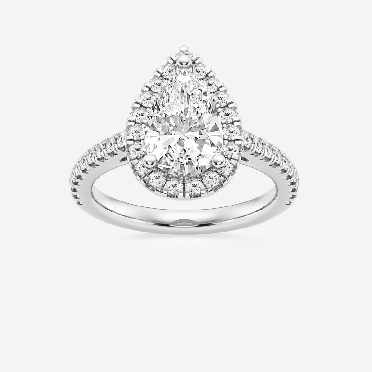 Savannah - French Pave Halo Engagement Ring