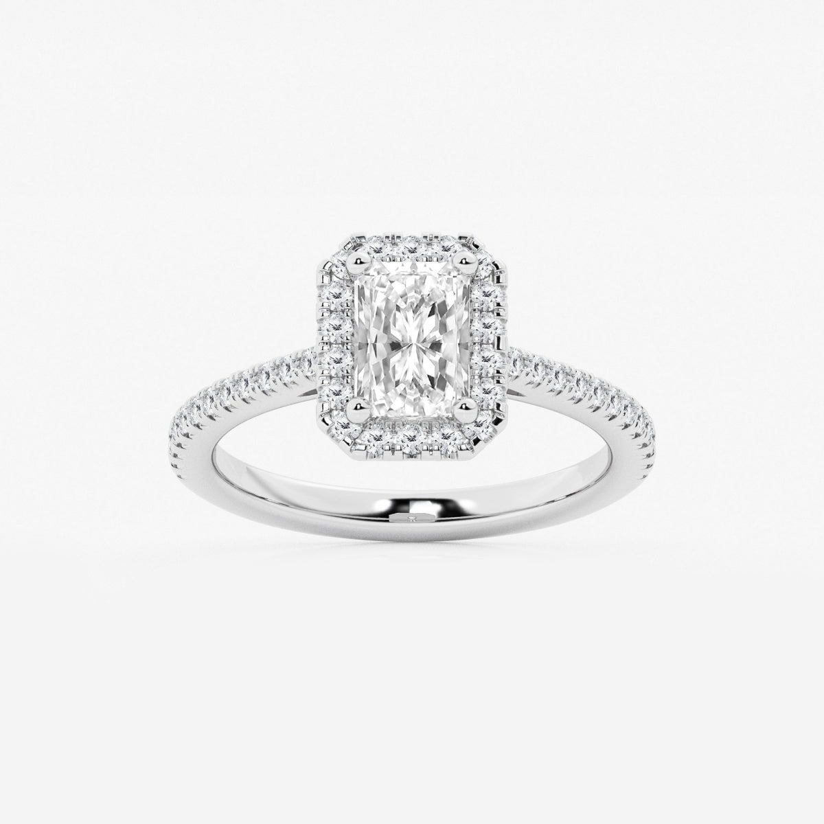 Savannah - French Pave Halo Engagement Ring