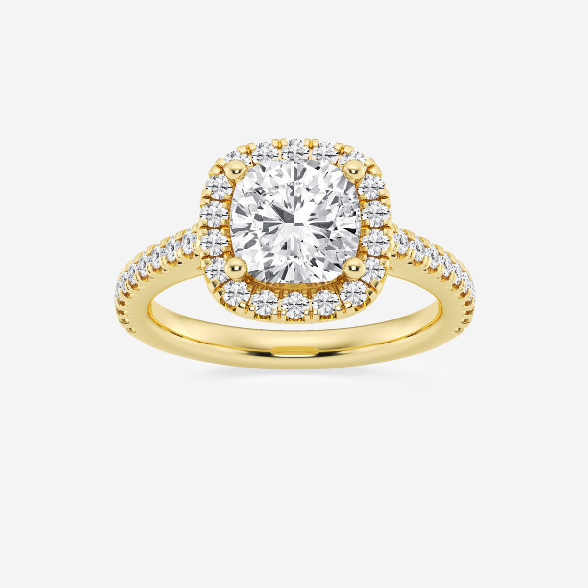 Savannah - French Pave Halo Engagement Ring