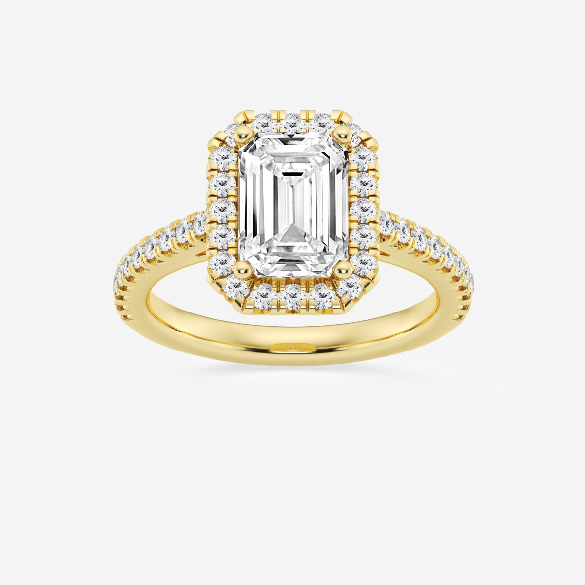 Savannah - French Pave Halo Engagement Ring