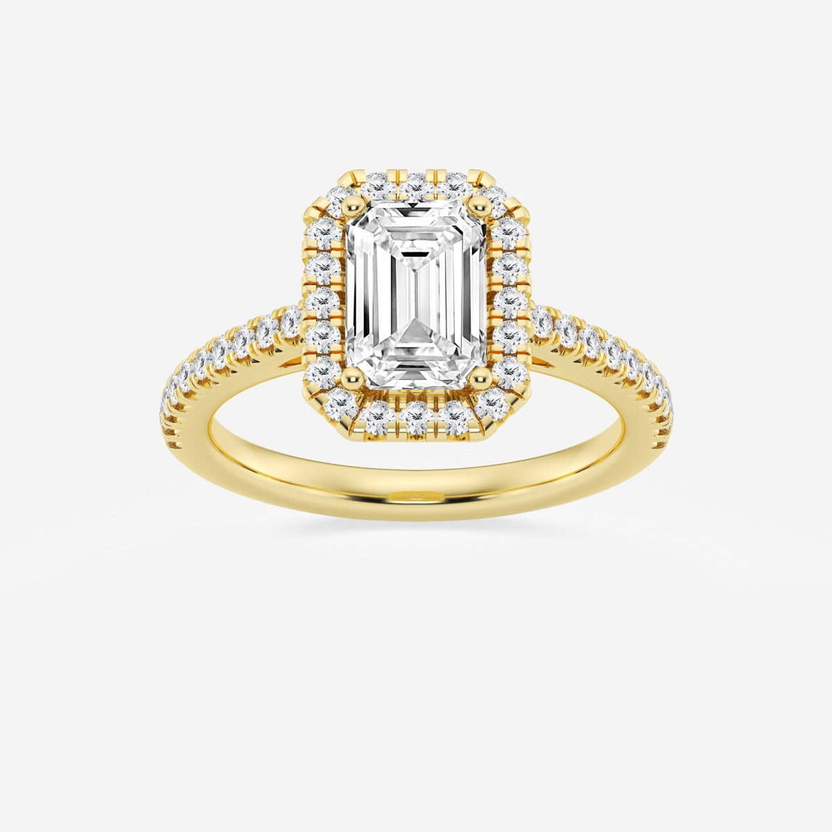 Savannah - French Pave Halo Engagement Ring