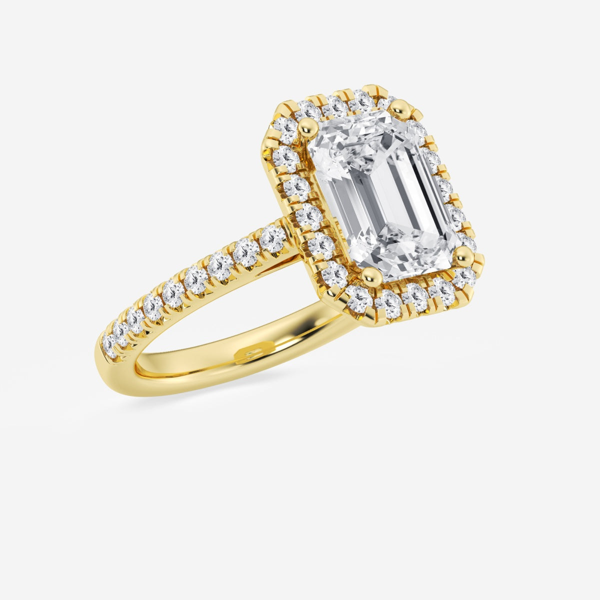 Savannah - French Pave Halo Engagement Ring