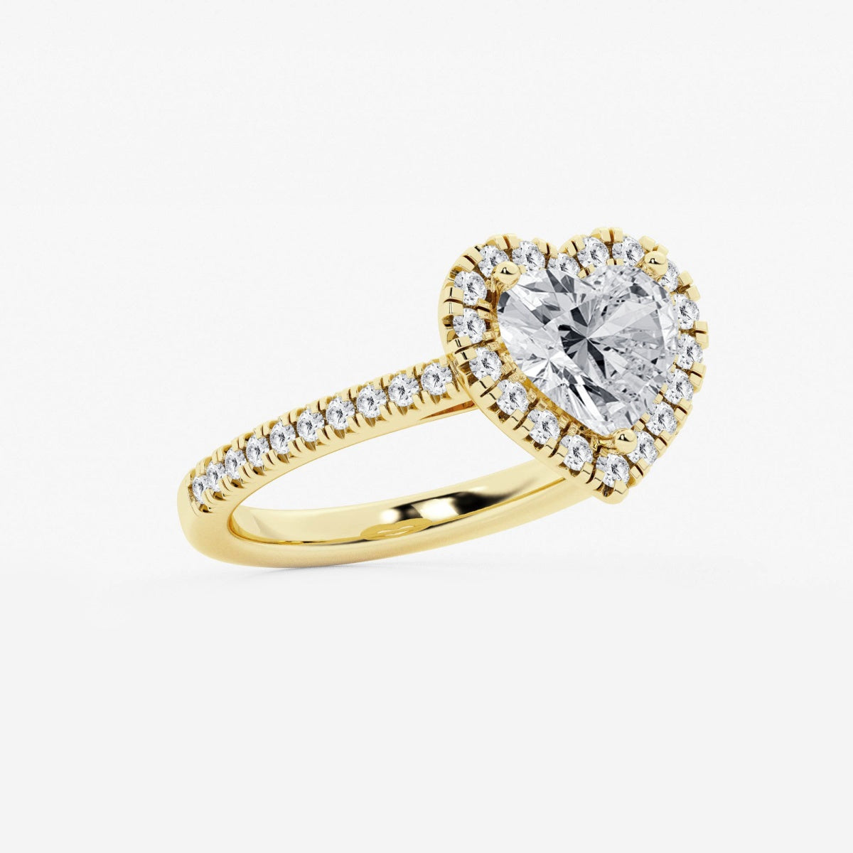 Savannah - French Pave Halo Engagement Ring