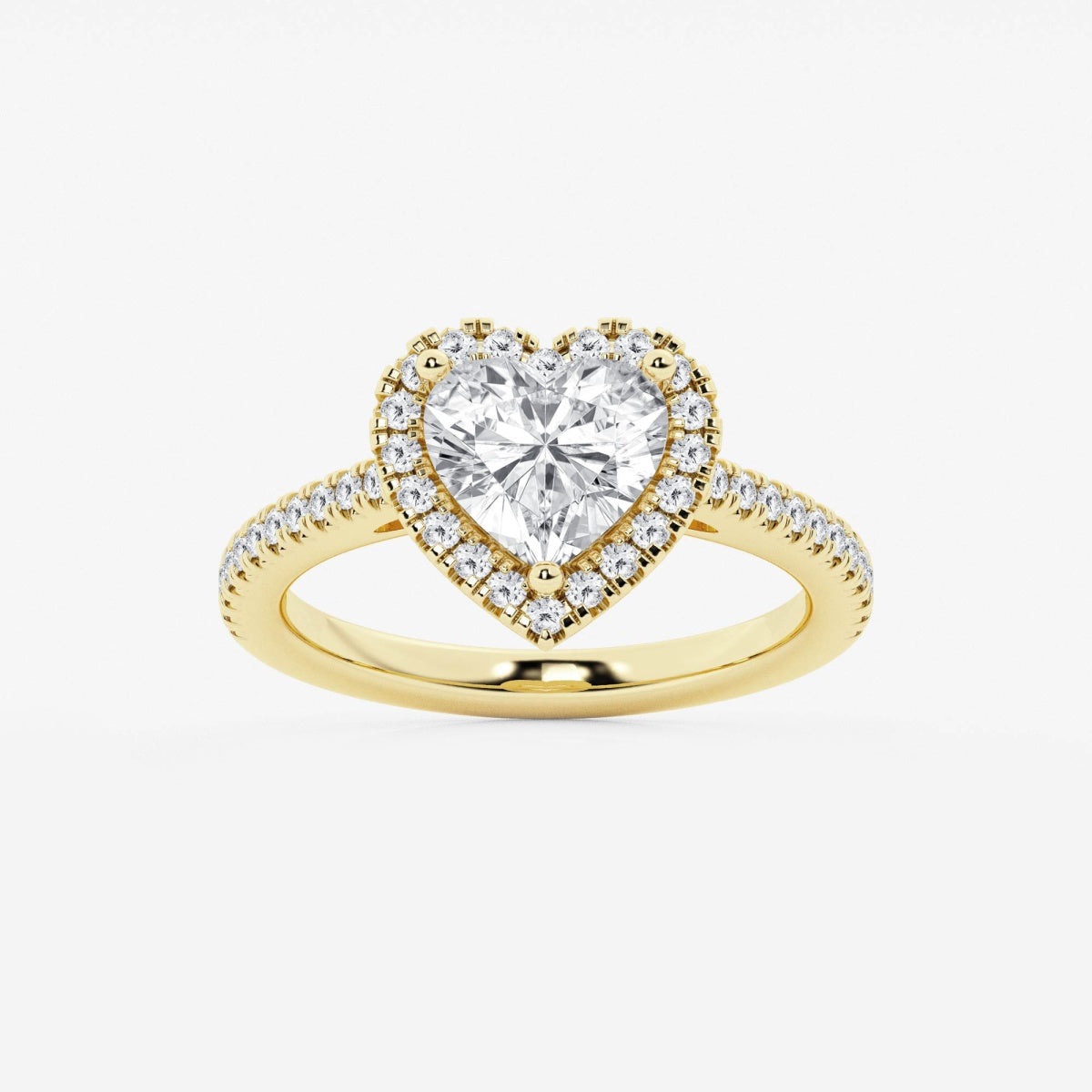 Savannah - French Pave Halo Engagement Ring