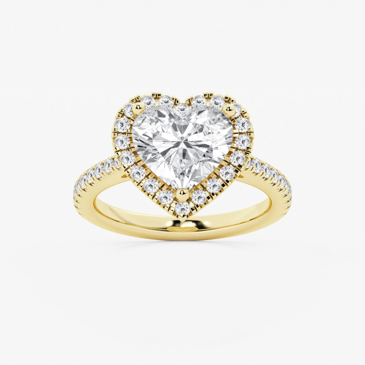 Savannah - French Pave Halo Engagement Ring