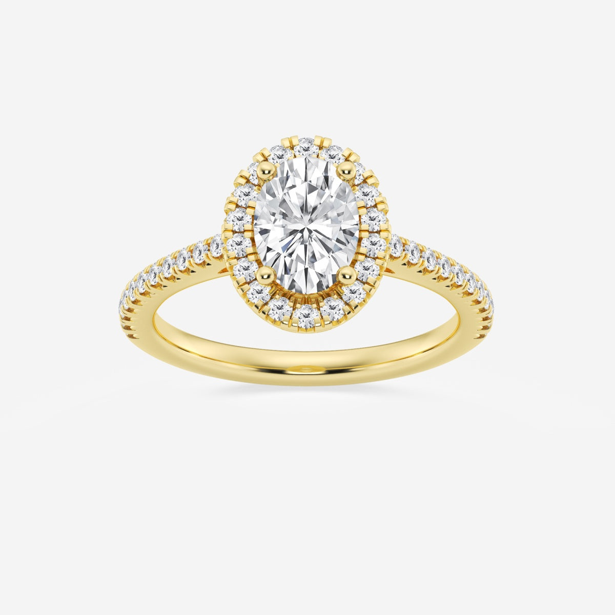 Savannah - French Pave Halo Engagement Ring