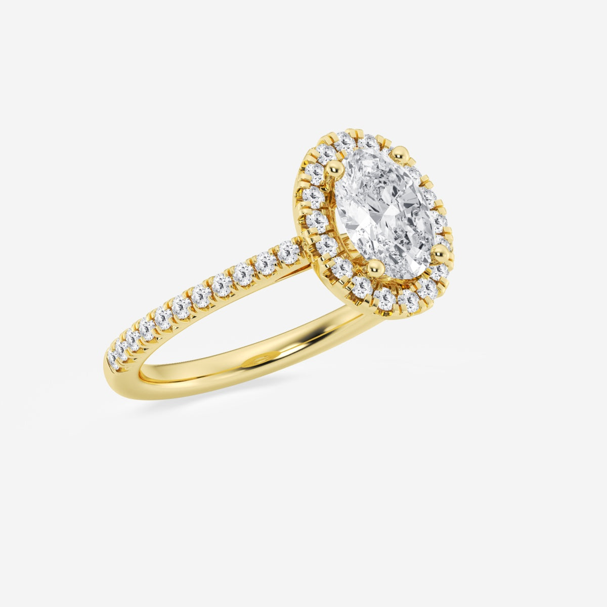 Savannah - French Pave Halo Engagement Ring