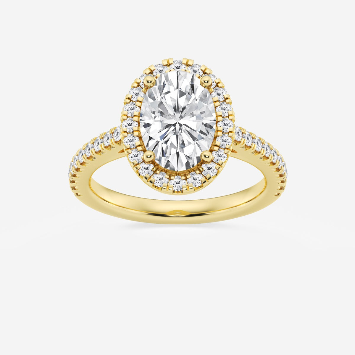 Savannah - French Pave Halo Engagement Ring