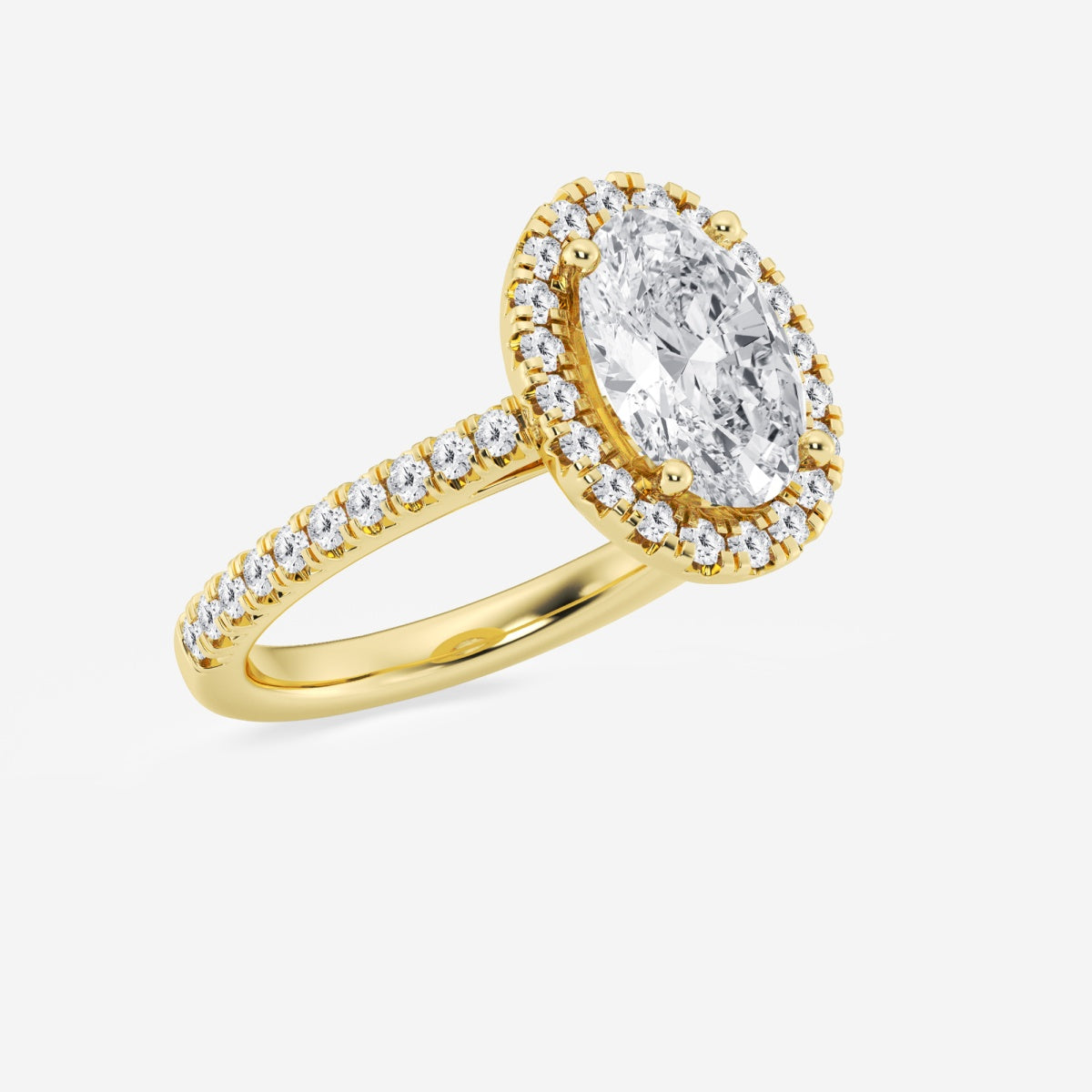 Savannah - French Pave Halo Engagement Ring